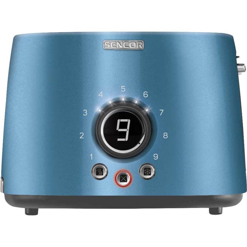 Sencor - Tostapane a due fessure con griglia riscaldante 1000 W/230 V blu