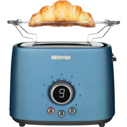 Sencor - Tostapane a due fessure con griglia riscaldante 1000 W/230 V blu