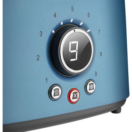 Sencor - Tostapane a due fessure con griglia riscaldante 1000 W/230 V blu