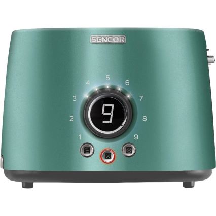 Sencor - Tostapane a due fessure con griglia riscaldante 1000W/230V verde menta