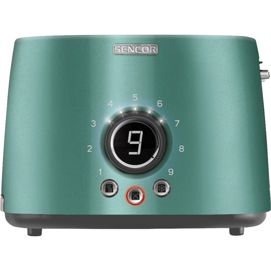 Sencor - Tostapane a due fessure con griglia riscaldante 1000W/230V verde menta