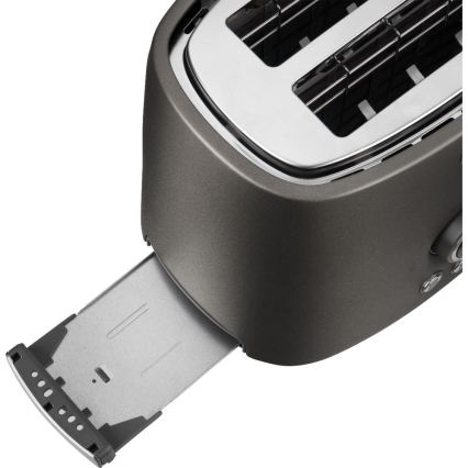 Sencor - Tostapane a due fette con griglia riscaldante, 1000 W/230 V, antracite