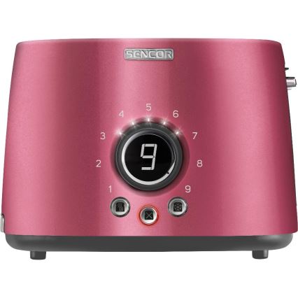 Sencor - Tostapane con due fessure e funzione di riscaldamento 1000W/230V rosa