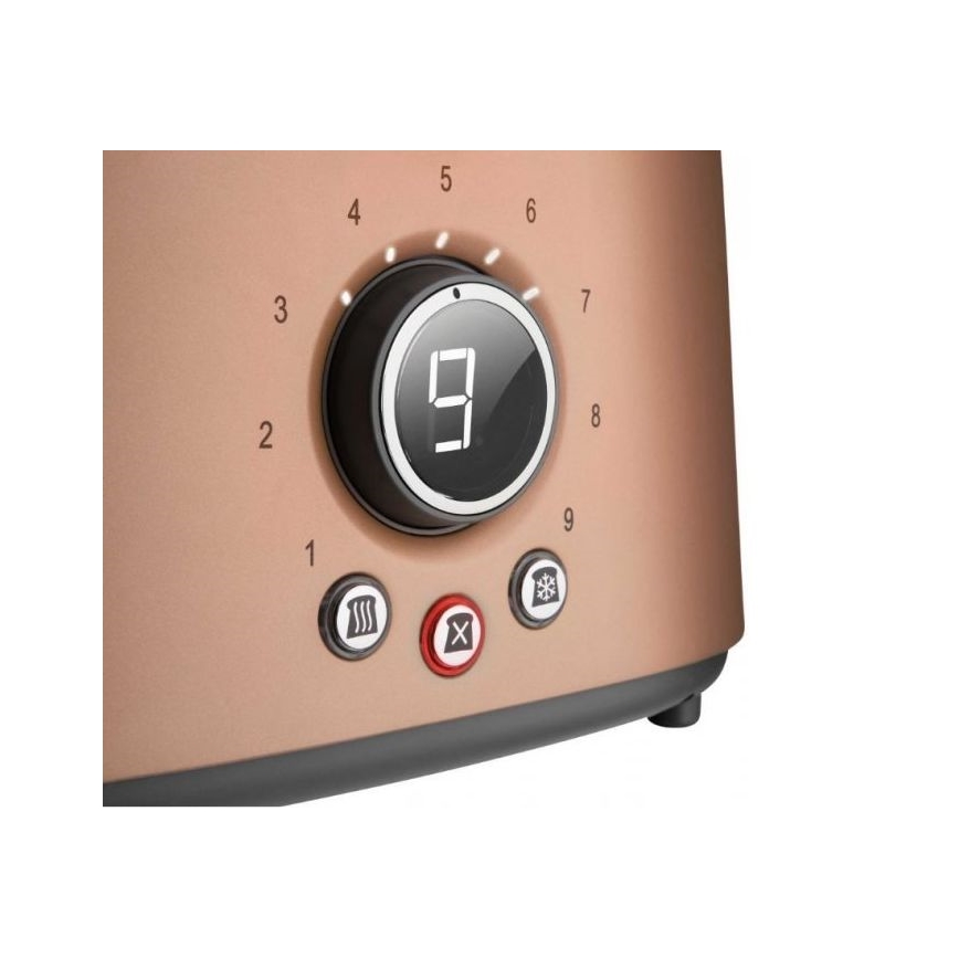 Sencor - Tostapane per 2 fette con funzione grill 1000W/230V ramato