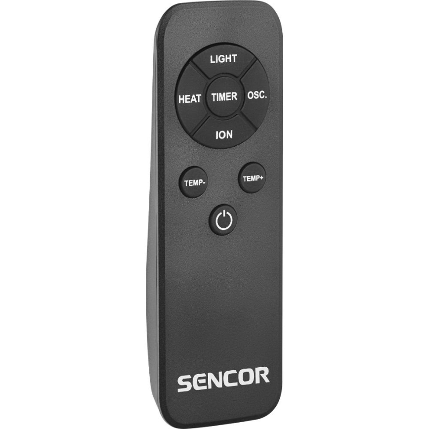 Sencor - Ventilatore a torre senza pale con tecnologia ceramica 1200/2000W/230V antracite + telecomando