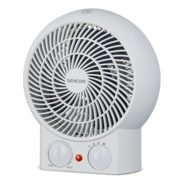 Sencor - Ventilatore con elemento riscaldante 1200/2000W/230V bianco