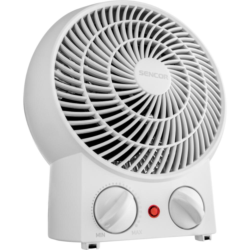 Sencor - Ventilatore con elemento riscaldante 1200/2000W/230V bianco