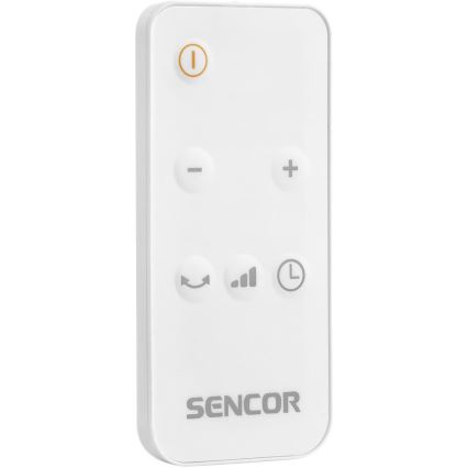 Sencor - Termoventilatore con elemento riscaldante in ceramica 2200W/230V Wi-Fi bianco + telecomando