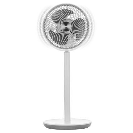 Sencor - Ventilatore con supporto 3D UltraSilent 26W/230V bianco + telecomando