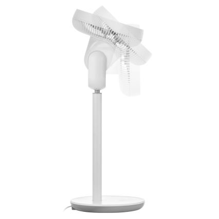 Sencor - Ventilatore con supporto 3D UltraSilent 26W/230V bianco + telecomando