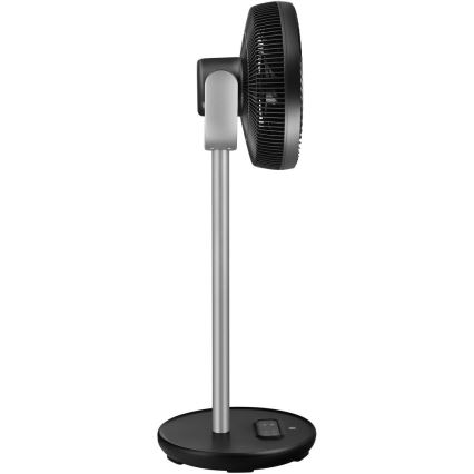 Sencor - Ventilatore a piantana 3D UltraSilent 26W/230V Wi-Fi nero + telecomando