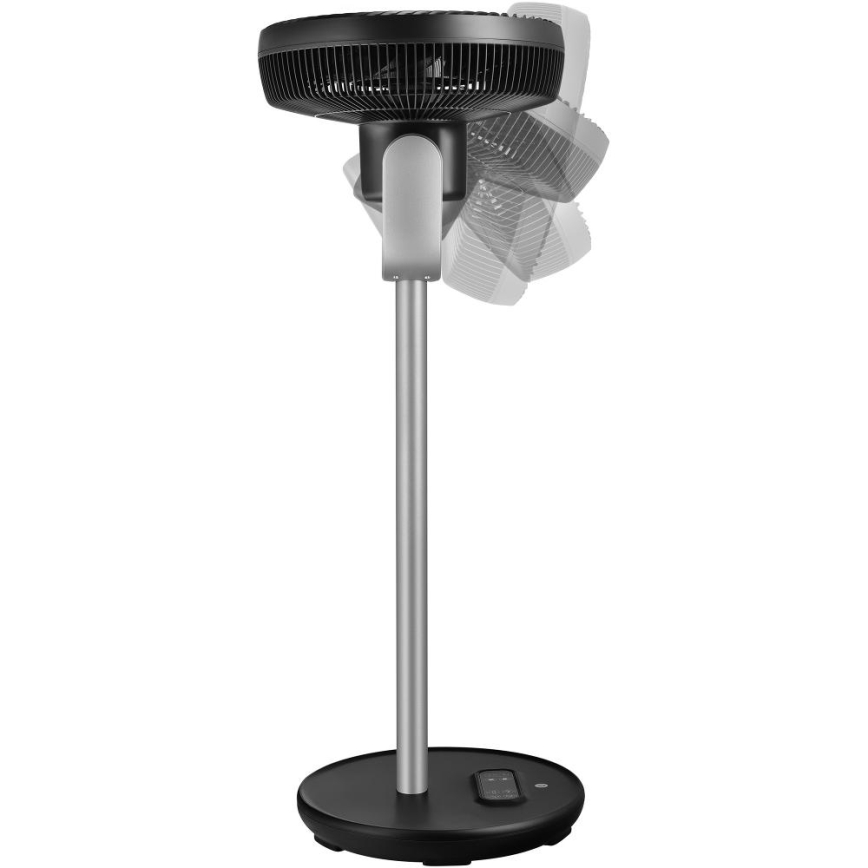 Sencor - Ventilatore a piantana 3D UltraSilent 26W/230V Wi-Fi nero + telecomando