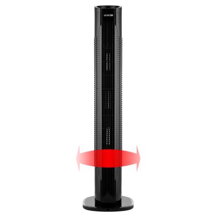 Sencor - Ventilatore da pavimento 50W/230V nero + telecomando
