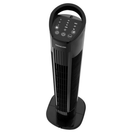 Sencor - Ventilatore da pavimento 50W/230V nero + telecomando