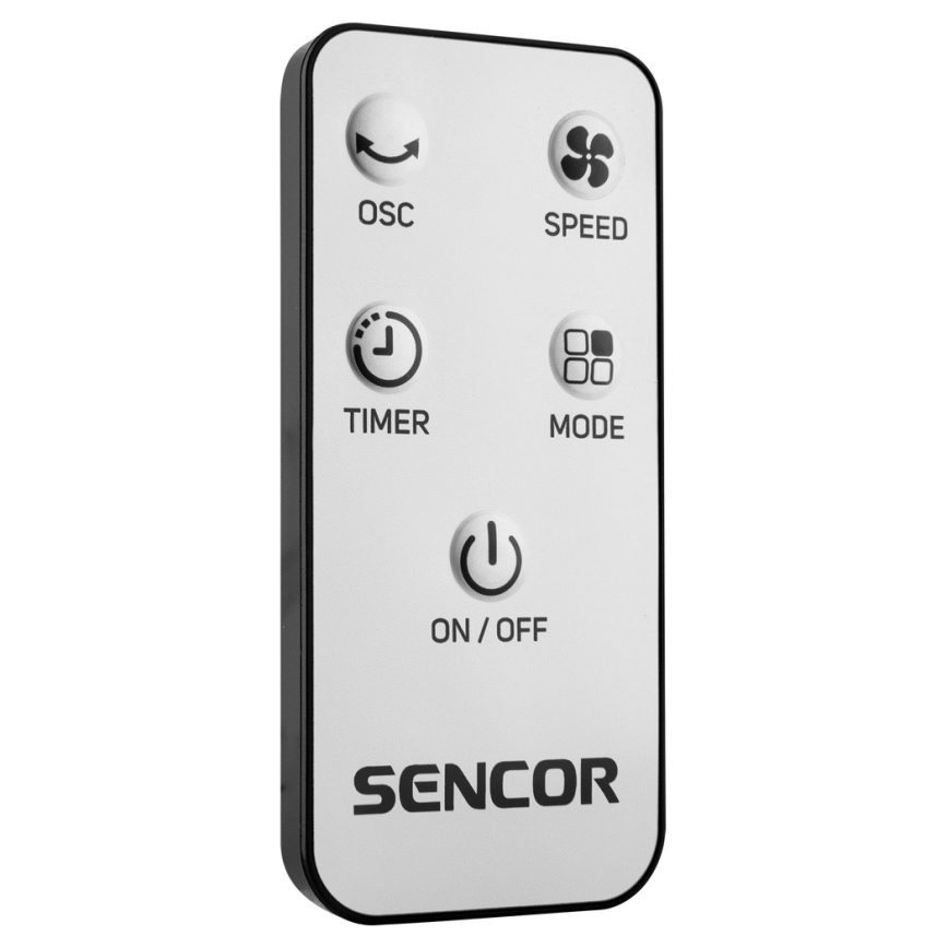 Sencor - Ventilatore da pavimento 50W/230V nero + telecomando