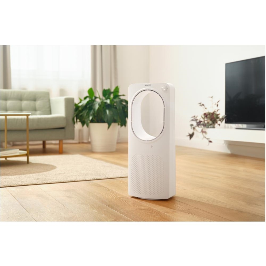 Sencor - Ventilatore da pavimento senza pale 50W/230V bianco