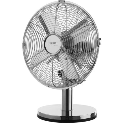 Sencor - Ventilatore da tavolo 30W/230V cromo lucido