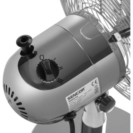 Sencor - Ventilatore da tavolo 30W/230V cromo lucido