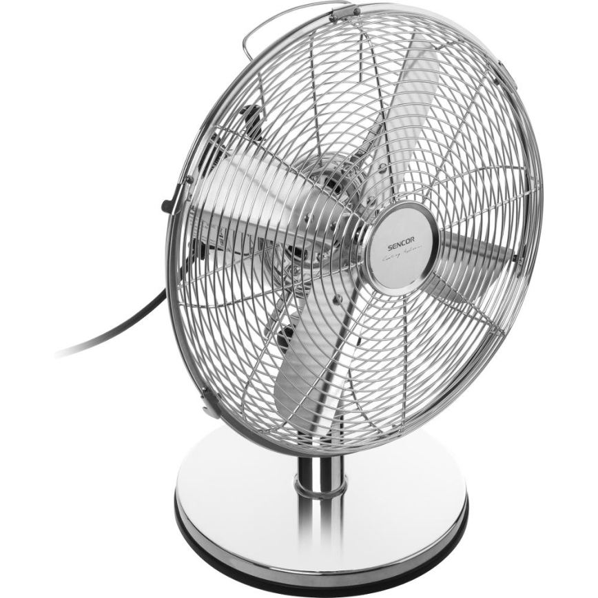 Sencor - Ventilatore da tavolo 35W/230V, finitura cromata lucida