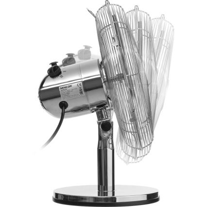 Sencor - Ventilatore da tavolo 35W/230V, finitura cromata lucida
