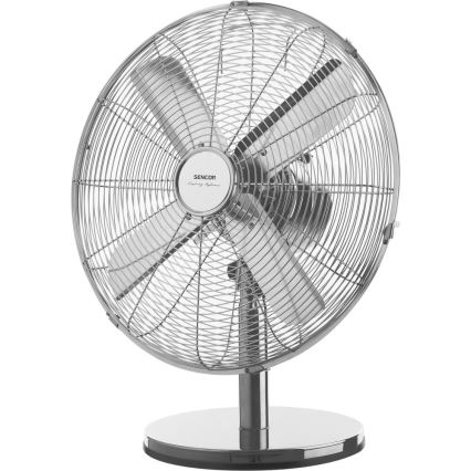 Sencor - Ventilatore da tavolo 50W/230V cromato lucido