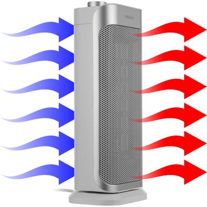 Sencor - Ventilatore in ceramica con riscaldatore e termostato 1000/2000W/230V