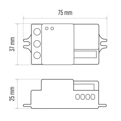 Sensore di movimento a microonde MW B 360° 1200W/230V bianco