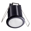 Sensore di movimento da incasso PIR 360° 400W/230V nero