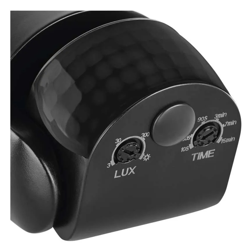 Sensore di movimento e crepuscolare per esterni PIR 1200W/230V IP65, nero