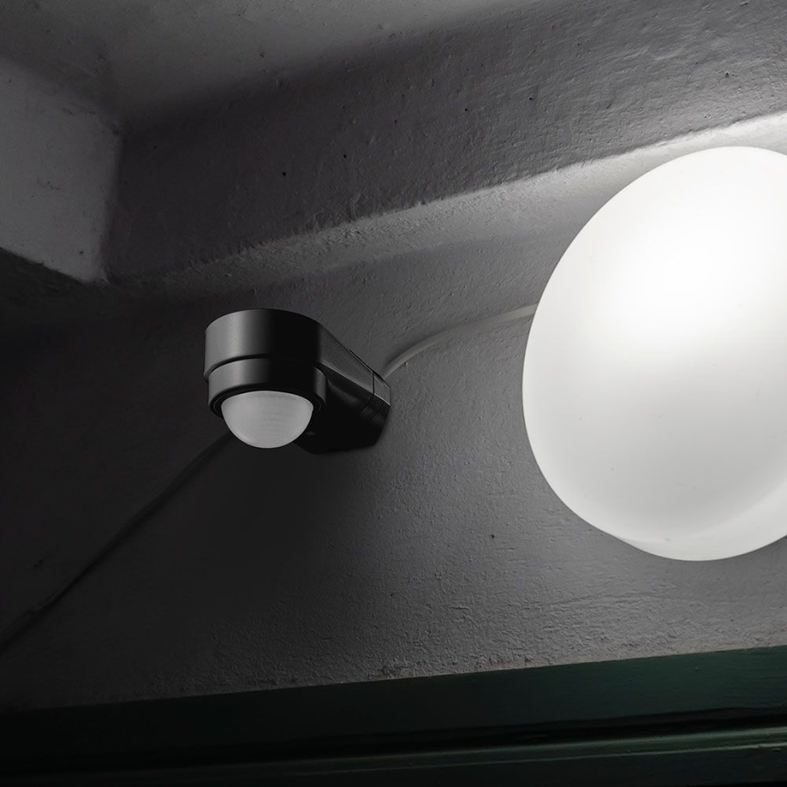 Sensore di movimento esterno a infrarossi 240° 600W/230V IP65 nero