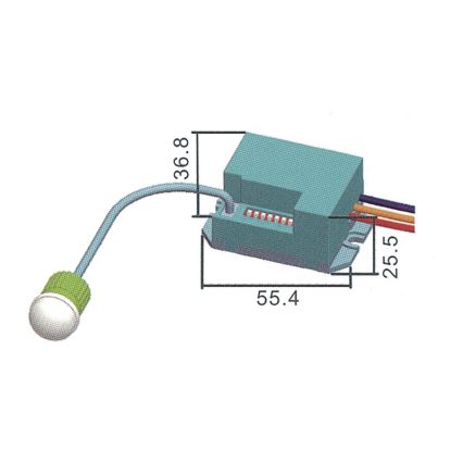 Sensore di movimento infra PIR B 800W/230V