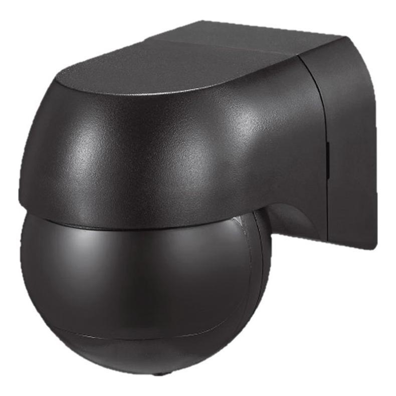 Sensore di movimento PIR 180° 400W/230V IP44 nero