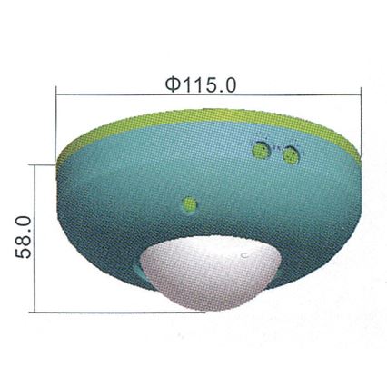 Sensore di movimento PIR B 360° 1200W/230V bianco