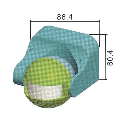 Sensore di movimento PIR da esterno B 180° 1200W/230V IP44 bianco