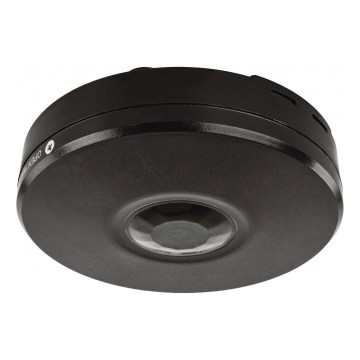Sensore PIR da esterno con rilevatore di movimento e crepuscolare, 2000W/230V, IP65, nero