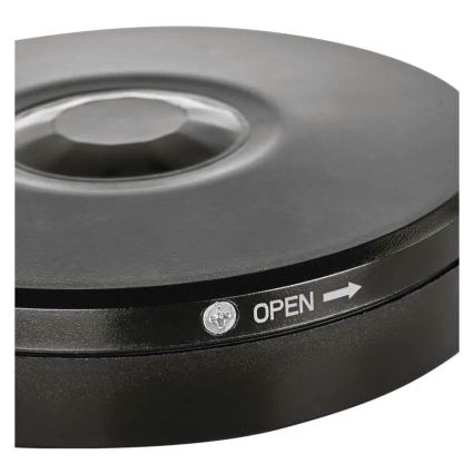 Sensore PIR da esterno con rilevatore di movimento e crepuscolare, 2000W/230V, IP65, nero