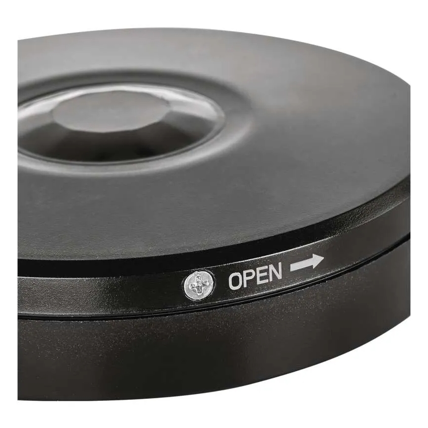 Sensore PIR da esterno con rilevatore di movimento e crepuscolare, 2000W/230V, IP65, nero