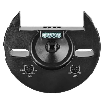 Sensore PIR da esterno con rilevatore di movimento e crepuscolare, 2000W/230V, IP65, nero