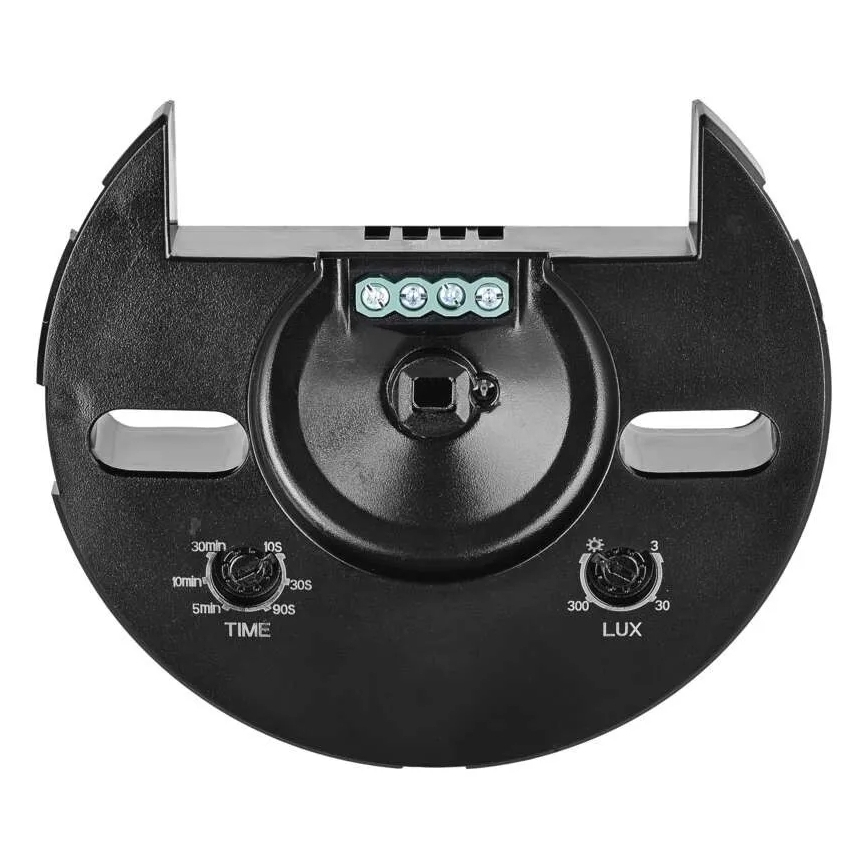 Sensore PIR da esterno con rilevatore di movimento e crepuscolare, 2000W/230V, IP65, nero