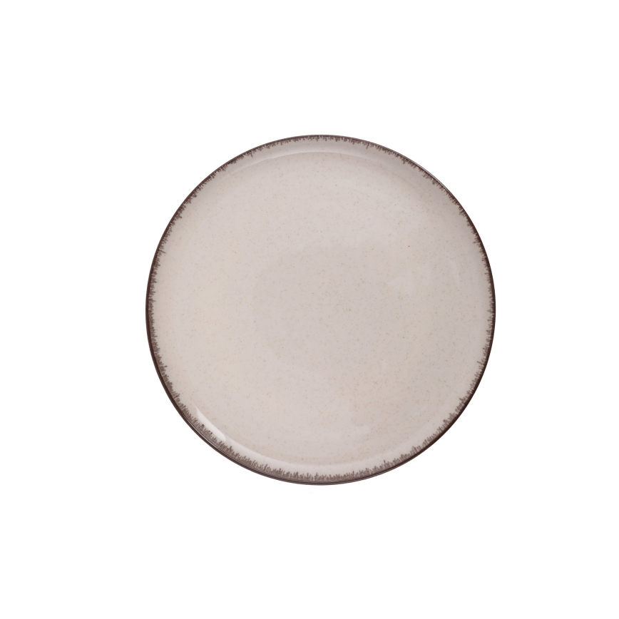 Servizio da tavola 18 pezzi beige/porcellana