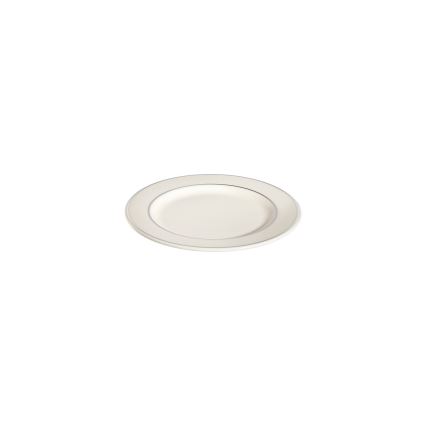 Servizio da tavola 18 pezzi crema/argento/porcellana
