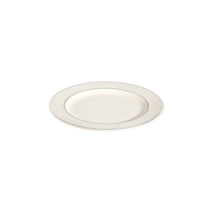 Servizio da tavola 18 pezzi crema/argento/porcellana