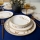 Servizio da tavola 18 pezzi crema/oro in ceramica