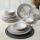 Servizio da tavola 18 pezzi grigio/crema in ceramica