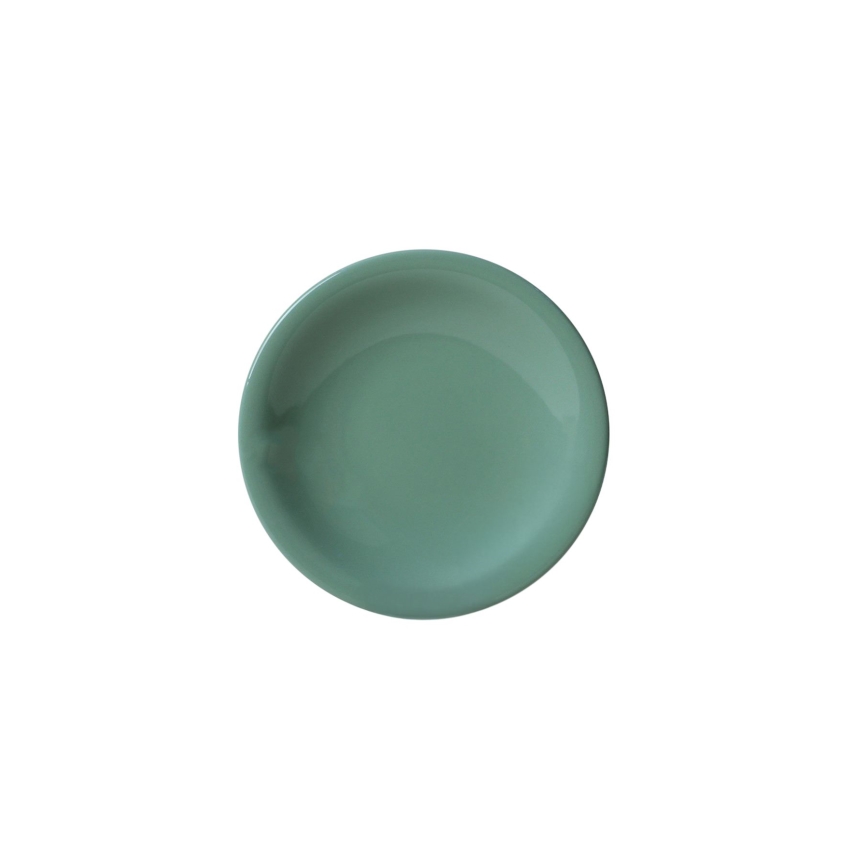 Servizio da tavola 18 pezzi, verde/bianco, in ceramica