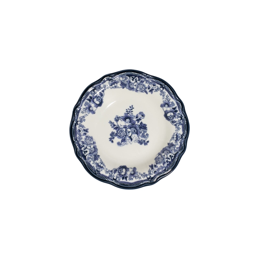 Servizio da tavola 24 pezzi bianco/blu/porcellana