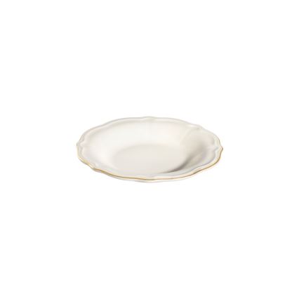 Servizio da tavola 24 pezzi bianco/oro/porcellana