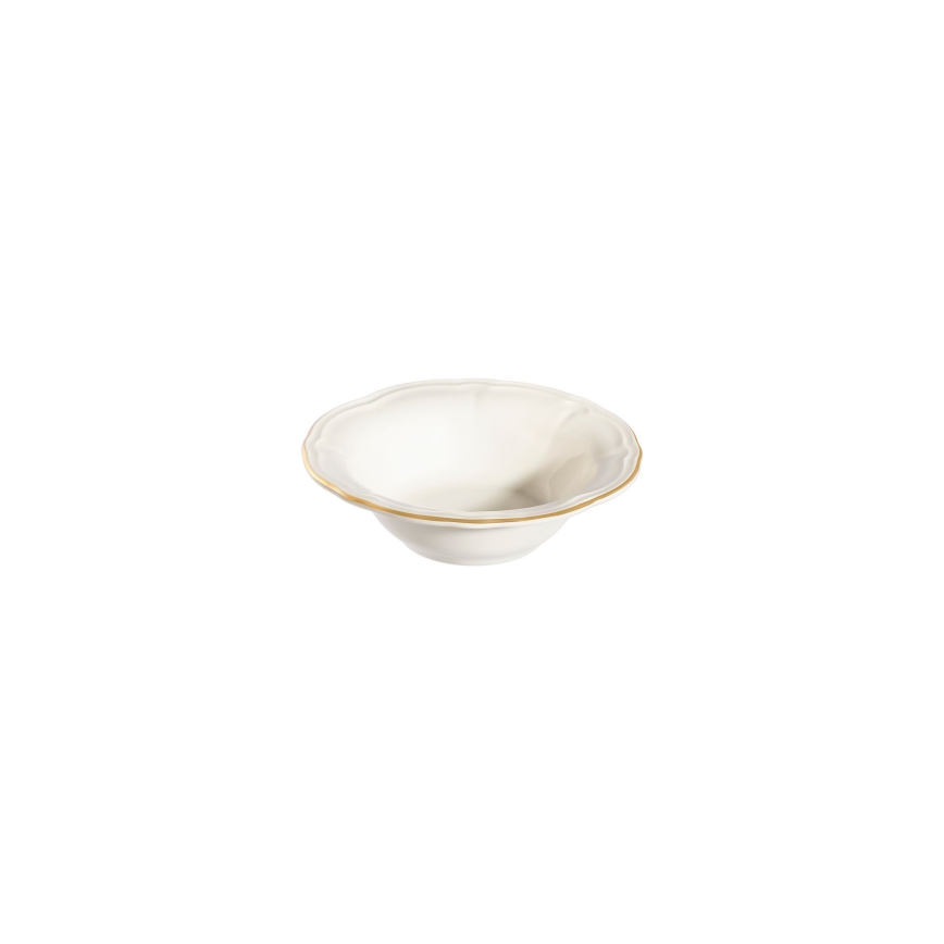 Servizio da tavola 24 pezzi bianco/oro/porcellana