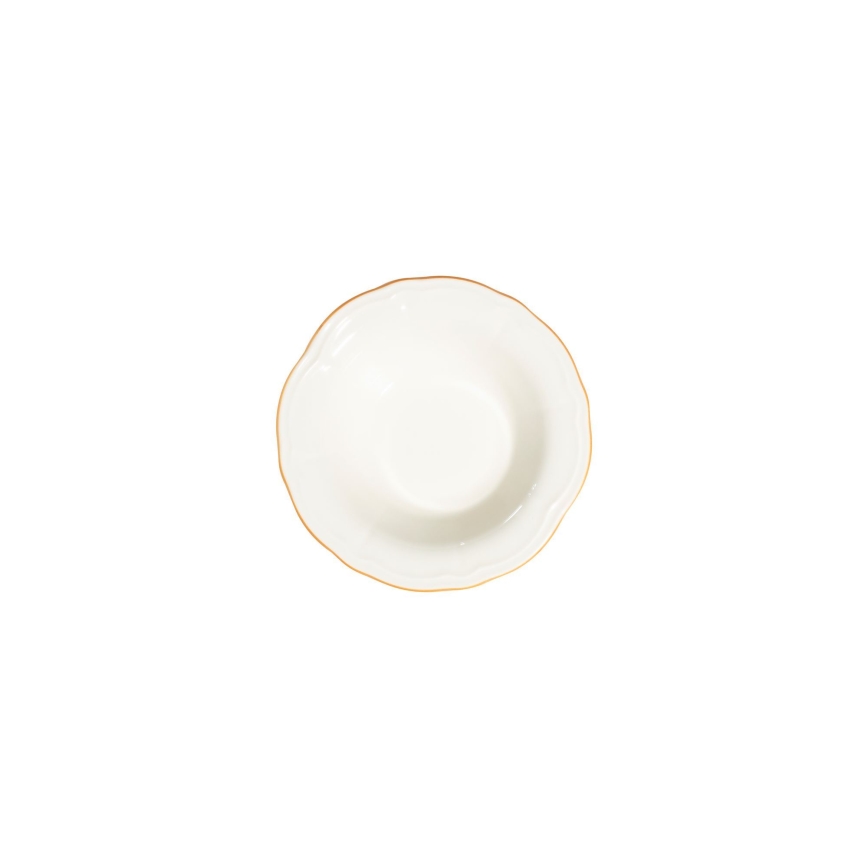 Servizio da tavola 24 pezzi bianco/oro/porcellana