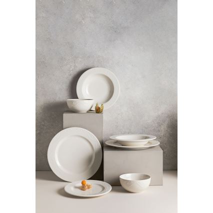 Servizio da tavola 24 pezzi bianco/porcellana